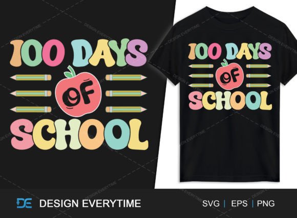 100 Days of School Typography SVG: A Creative Journey Through Design