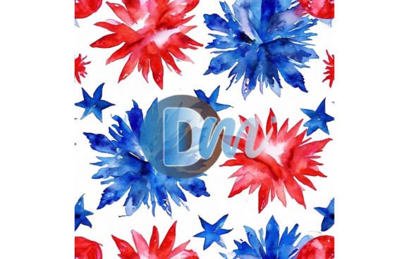 4th of July Seamless Pattern 9: A Versatile Choice for Celebrations