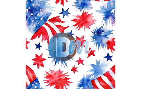 4th of July Seamless Pattern 91: A Versatile Design Asset