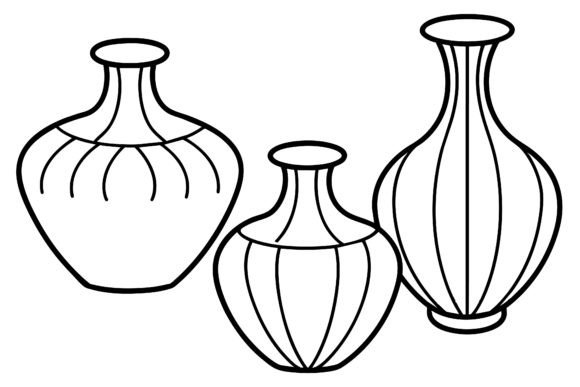A Whimsical Looking Vases Coloring Book: A Creative Tool for Mindful Engagement