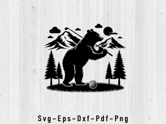 Bear Golfing SVG Vector Silhouette File: What It Offers and How to Choose the Right Design