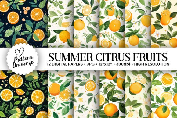 Choosing the Right Summer Citrus Fruits Seamless Pattern for Your Project