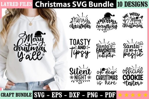 Christmas SVG Bundle 5: Elevating Your Holiday Design Workflow with Versatile Vector Art