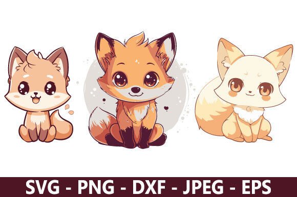 Cute Fox SVG Bundle: Versatile Vector Graphics for Modern Creators