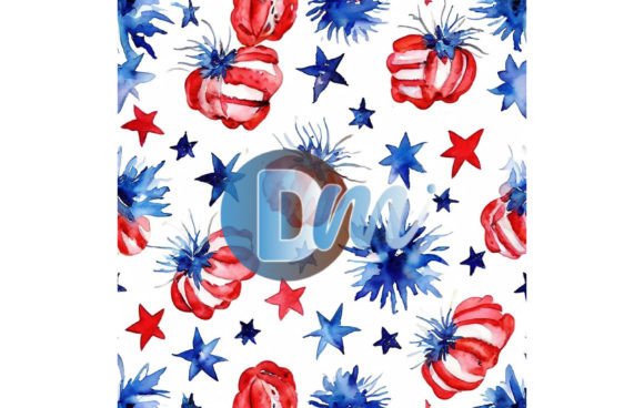 Designing with Intent: The Craft and Application of the 4th of July Seamless Pattern 150