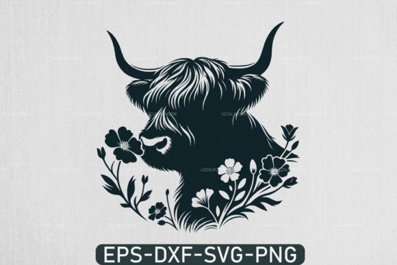 Evaluating Highland Cow SVG Floral Highland Cow SVG for Design Projects