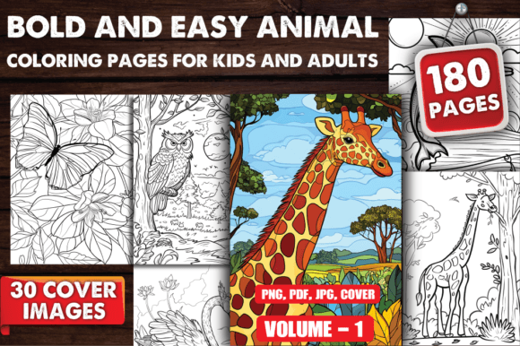 Exploring Bold and Easy Animal Coloring Pages V-01: A Practical Guide for Creators and Relaxation Seekers