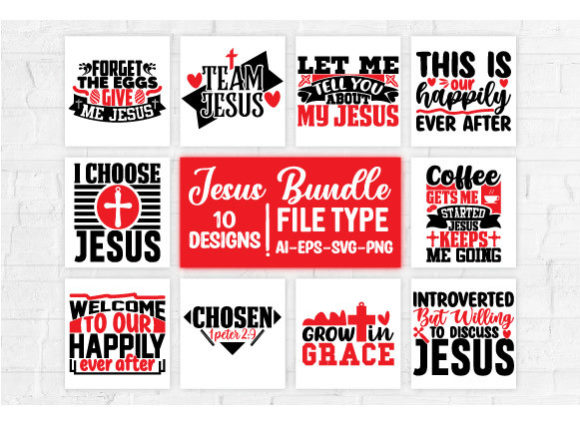 Jesus T Shirt Design Bundle: A Faith-Filled Display Font for Makers