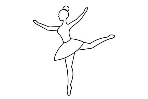 Line Art Vector Illustration Ballerina: A Versatile Tool for Creative Workflows