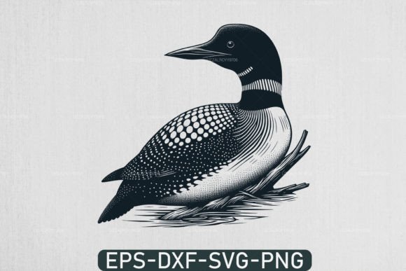 Loon Bird Svg Lake Scene Svg T-shirt: A Creative Tool for Everyday Workflow