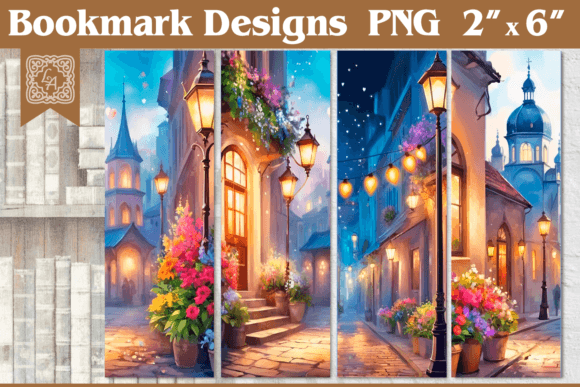 Night Town Printable Bookmark 4 PNG: A Practical Tool for Digital and Print Enthusiasts