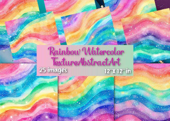 Rainbow Watercolor Texture Abstract Art: A Practical Guide for Collectors and Designers