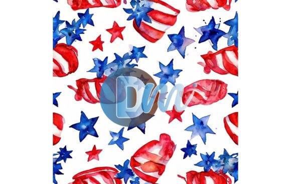 Using the 4th of July Seamless Pattern 75 in a Real-World Creative Workflow