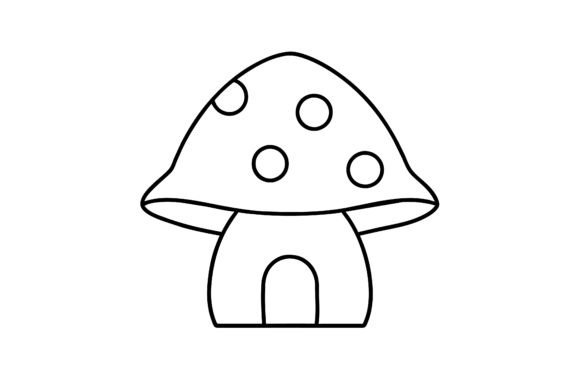 Vector Illustration of a Minimalist Mush: A Modern Design Trend