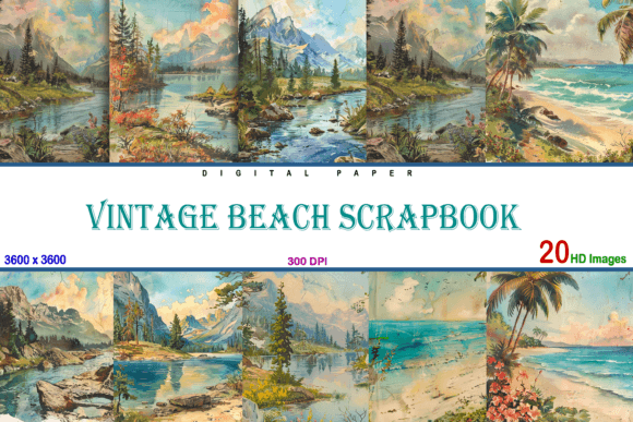 Vintage Beach Scrapbook: Integrating Nostalgic Design into Modern Workflows